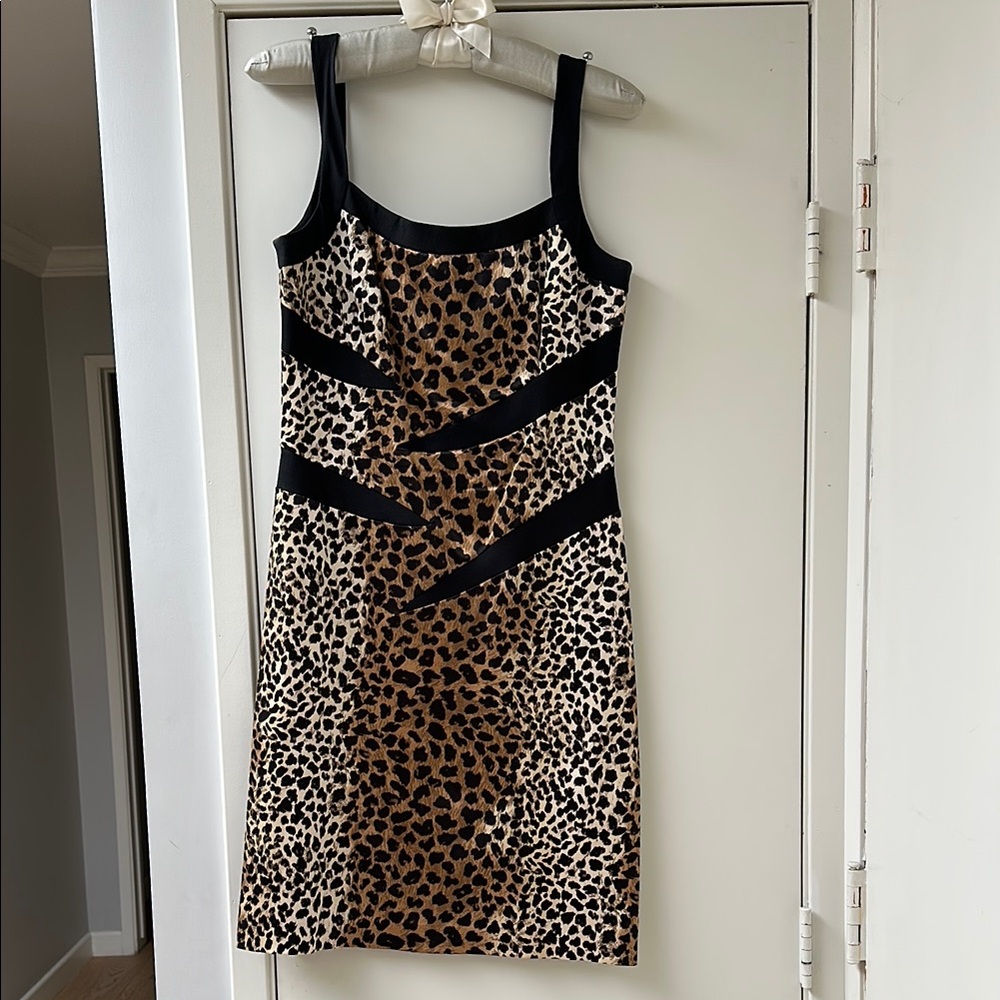 Leopard Print Sleeveless Dress